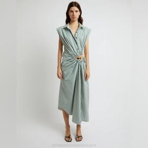 Christopher esber stripe shirt dress uk10